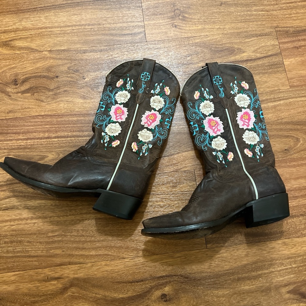 Macie Bean Floral Cowboy Boots